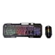 thumbnail image 1 of Kit Teclado Mouse Alambric Gamer Retroiluminado Pc Notebook negro, 1 of 7