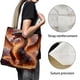 thumbnail image 3 of Dragon Bolso de tela con estampado de lienzo para mujer, bolsa de compras reutilizable y estética, con cremallera interior, regalo para mujer, 35 × 40 cm., 3 of 6