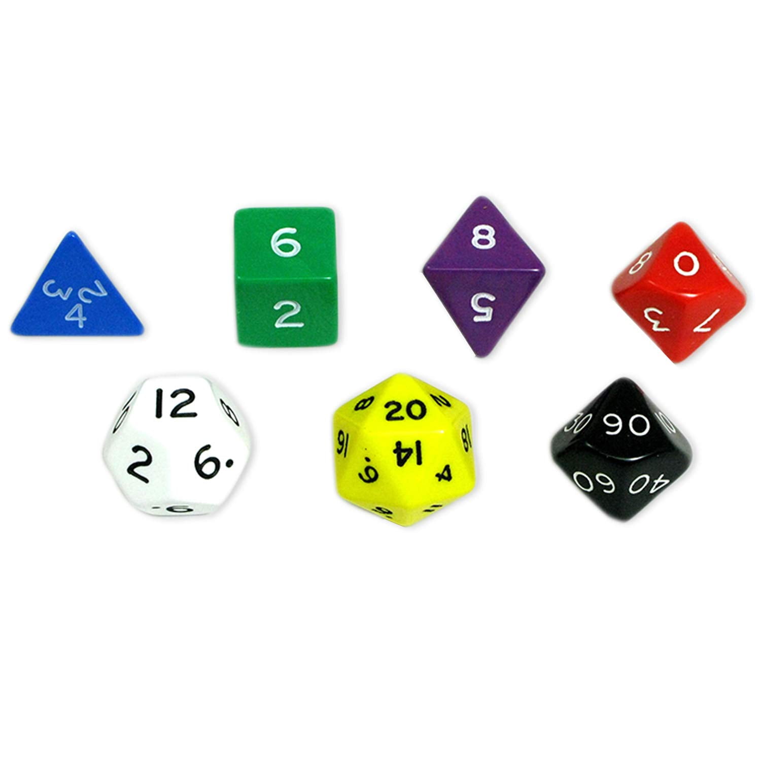 Juego De Dados Poliédricos Koplow Games Kop10827 Jumbo Size