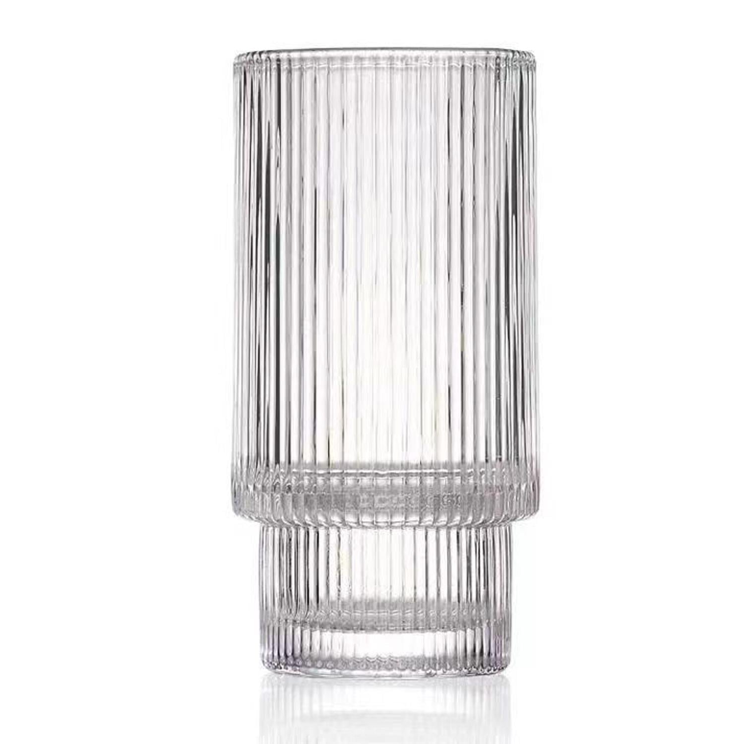 Set 6 Vasos Largo Vintage Charlotte 350ml Simplit Blanco