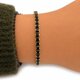 thumbnail image 3 of Pulsera Tennis Noir Élégance con Baño de Oro 18K., 3 of 4
