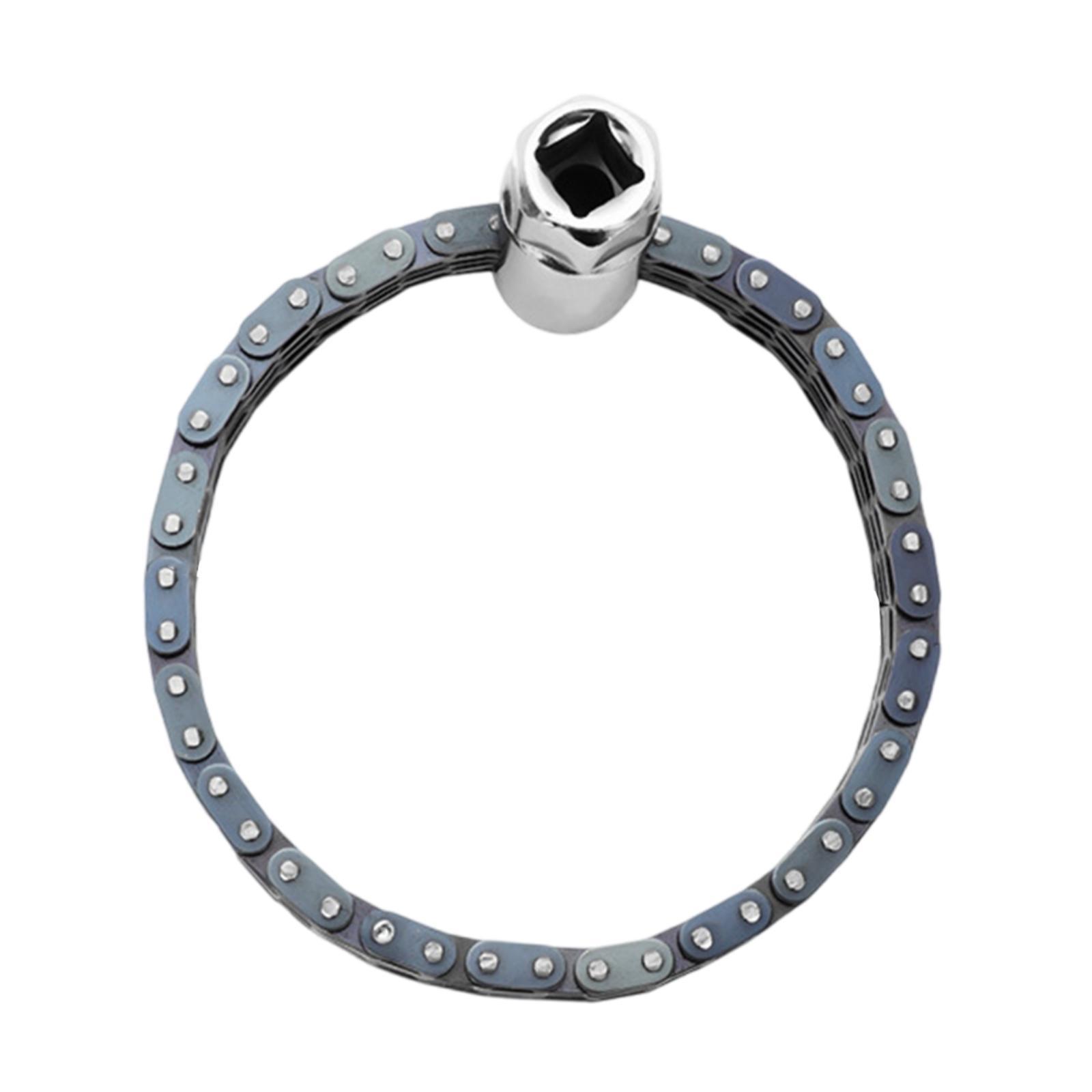 Magideal - Llave De Cadena, Amplificador De Tubo De Alto Rendimiento Y Sólido -Tools Pasos Portátiles Herramienta De Reparación Práctica Cubierta De Cadena Doble 44 Sección