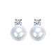 thumbnail image 1 of Aros Perlas Plata Italiana - Blanco, 1 of 4