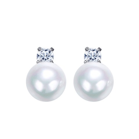 Vanité - Aros Perlas Plata Italiana - Blanco