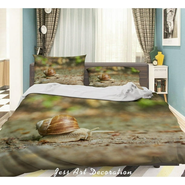 Juego De Funda Nórdica Milsleep Patrón De Caracol Animal 3D 3 Piezas
