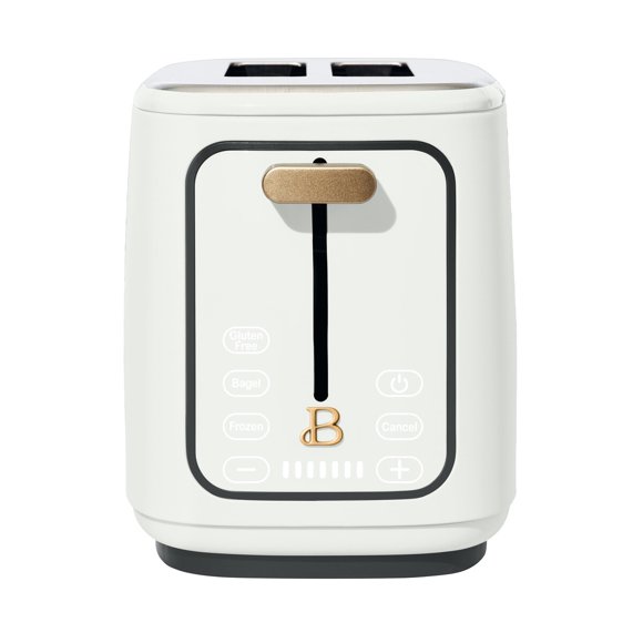 Tostadora Beautiful de 2 rebanadas con display táctil, 900 W, blanca
