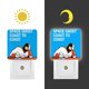 thumbnail image 3 of Space Ghost: Costa a Costa Luz nocturna LED con sensor de anochecer a amanecer para dormitorio, baño, pasillo, escaleras - Lámpara LED nocturna de enchufe, 0.5W - 1 pieza, 3 of 6