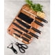 thumbnail image 3 of Set Cuchillos De Cocina 9 Piezas Con Base Giratoria Marmoleado Negro Dorado, 3 of 3