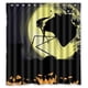 thumbnail image 1 of Cortina de ducha Anhome Pumkin Demon Moonlight Pesadilla antes de Navidad, juego de cortinas de baño con ganchos, tamaño 66 x 72 pulgadas, 1 of 3