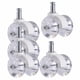thumbnail image 3 of Ruedas Giratorias Para Silla De Oficina De Servicio Pesado 5 Piezas Giratorias 360 Para Muebles Blanco A, 3 of 5