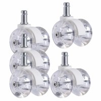 Ioensy - Ruedas Giratorias Para Silla De Oficina De Servicio Pesado 5 Piezas Giratorias 360 Para Muebles Blanco A