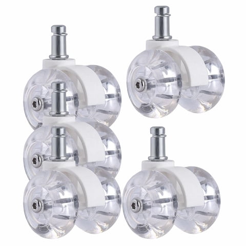 Ioensy - Ruedas Giratorias Para Silla De Oficina De Servicio Pesado 5 Piezas Giratorias 360 Para Muebles Blanco A