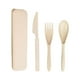 thumbnail image 1 of Set 3 Cubiertos Ecológico Portátil Camping Outdoor Beige, 1 of 2