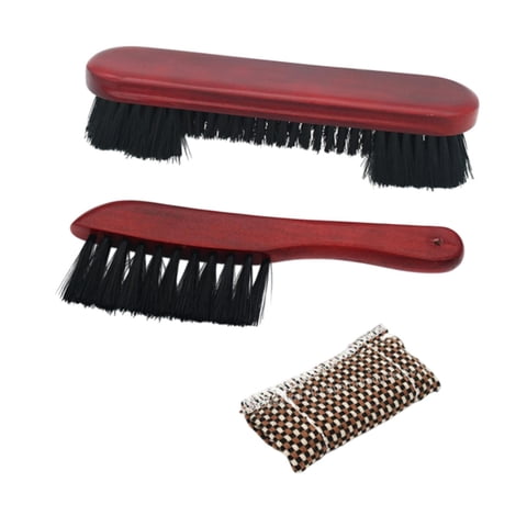 Magideal - Juego De Cepillos Para Mesa De Billar, Kit De Herramientas De Limpieza Para Billar, Agarre Cómodo, Práctico Cepillo De Riel, Paño Limpiador De Eje De
