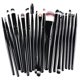 thumbnail image 3 of Set de 20 brochas de maquillaje DISAAR Beauty (Blanco + Dorado), 3 of 9
