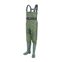 Ioensy - Vadeadores De Pesca De Nailon Antideslizantes Con Botas Para Agricultura, Pesca Con Mosca, Vadeo 45 Verde