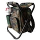 thumbnail image 2 of 3 In 1 Foldable Fishing Chair Backpack, Canvas Portable Chair With Fabric Cooling Bag, Outdoor Hiking Fishing Camping Backpack, 2 of 2
