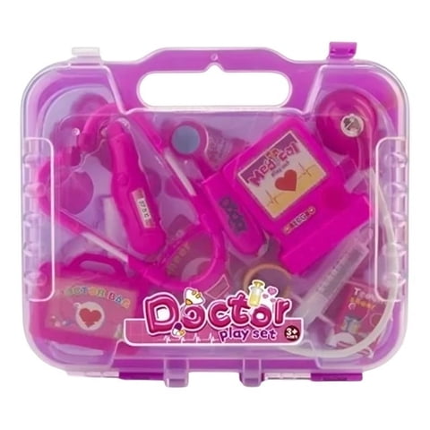 Genérico - Maleta Doctor Rosada 19Pcs 25Cm X 6.5Cm X 29 Cm