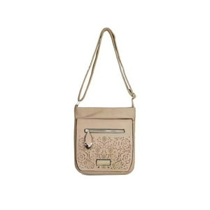 Carven - Bandolera Flower Beige