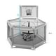 thumbnail image 3 of Corral Bebe Hexagonal Con Aro De Basketball Gris, 3 of 5