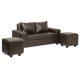 thumbnail image 1 of Living Kahlo 2 Cuerpos + 2 Pouf Pu Cafe, 1 of 8