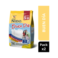 Pack Leche En Polvo Nido® Buen Día Bolsa 700G X2