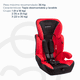 thumbnail image 3 of Silla De Auto Butaca Suzuka Rojo, 3 of 7