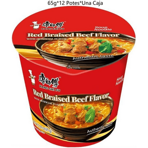 Fideo Instantaneo Kang Shi Fu Sabor A Estofado De Carne 65G*12 Potes