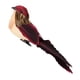 thumbnail image 3 of Colores Plumas artificiales Espuma Aves con pinza Jardín Decoración árbol Rojo vino, 3 of 5