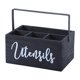 thumbnail image 5 of Soporte Para Utensilios De Cocina, Organizador De Madera Para Cocina Casera, Color Negro, 5 of 5