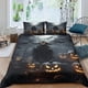 thumbnail image 1 of Juego de funda nórdica con estampado de calabaza de Halloween para ropa de cama, funda de edredón para decoración de cama, funda de cama de microfibra ultrasuave con cremallera oculta de 3 p, 1 of 3