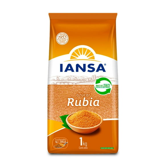 Azúcar Rubia Granulada Bolsa, 1 Kg