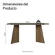 thumbnail image 2 of Mesa de Comedor Madesa 5389 con Vidrio Rectangular Marrón/Negro, 2 of 6
