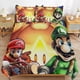 thumbnail image 1 of Super Mario 3-Piece Comforter Set for Bedroom Super Mario Bedding Set for Kids Adults Soft Microfiber Duvet Cover Set with Zipper Closure, 1 of 5