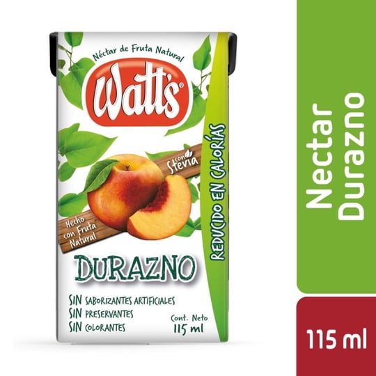 Néctar Durazno Caja 115 ml Watts