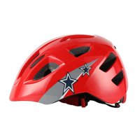 Ioensy - Casco Para Bicicleta Casco De Ciclismo De Carretera Transpirable Para Niños Niñas Niños Al Aire Libre Rojo
