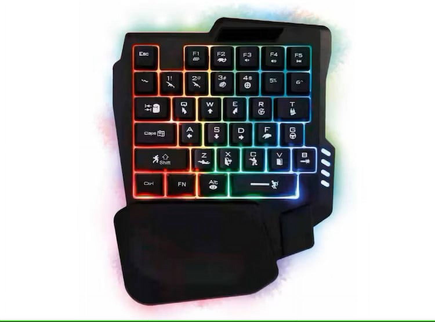 Genérico - Mini Teclado Gamer Usb Una Mano