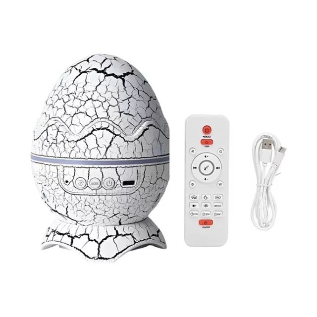 Lampara - Lámpara De Nocturna Proyector De Huevo Dinosaurio Bluetooth