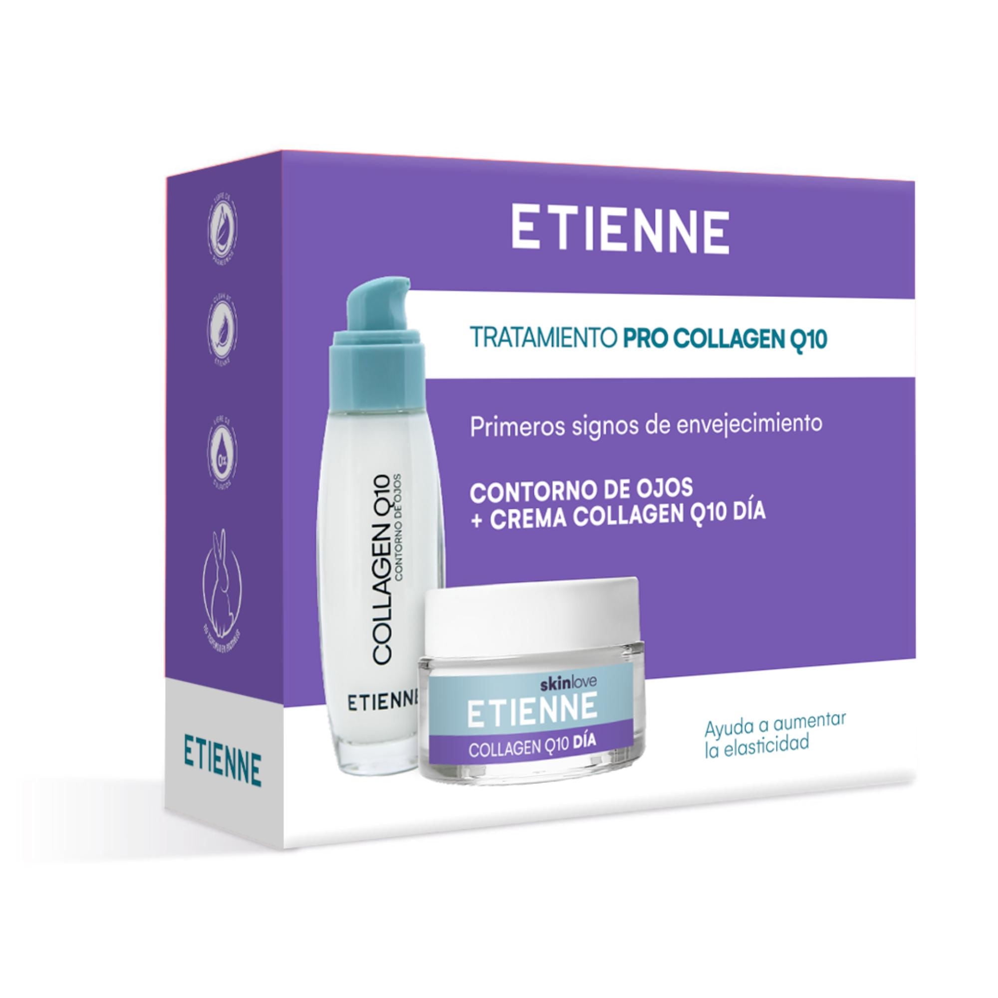Collagen Q10 Día 50g + Contorno De Ojos 15g 65 ml Etienne