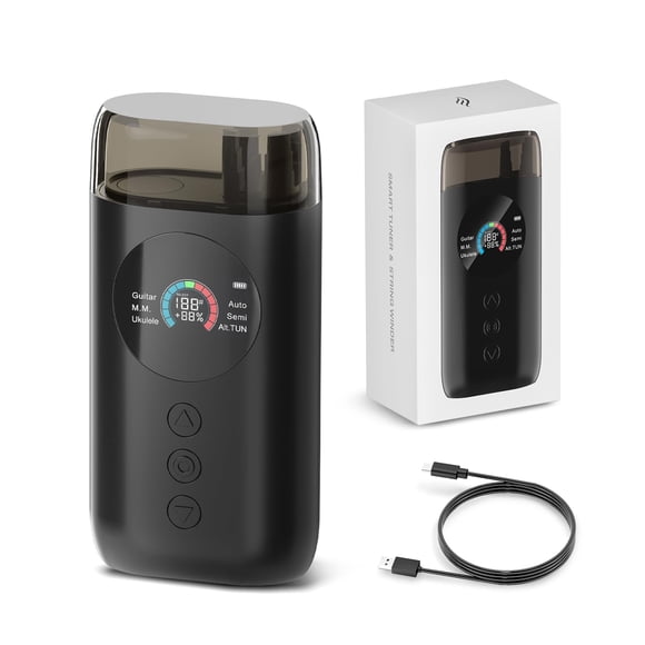 Afinador de guitarra automático inteligente Enya ST1 con metrónomo y bobinador