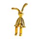 thumbnail image 2 of Escultura De Conejo Galvanizada Regalos Lindos Del Coche Figuras De Decoración Del Jardín Del Hogar 4,4 Cm X 3 Cm X 8,7 Cm Oro, 2 of 3