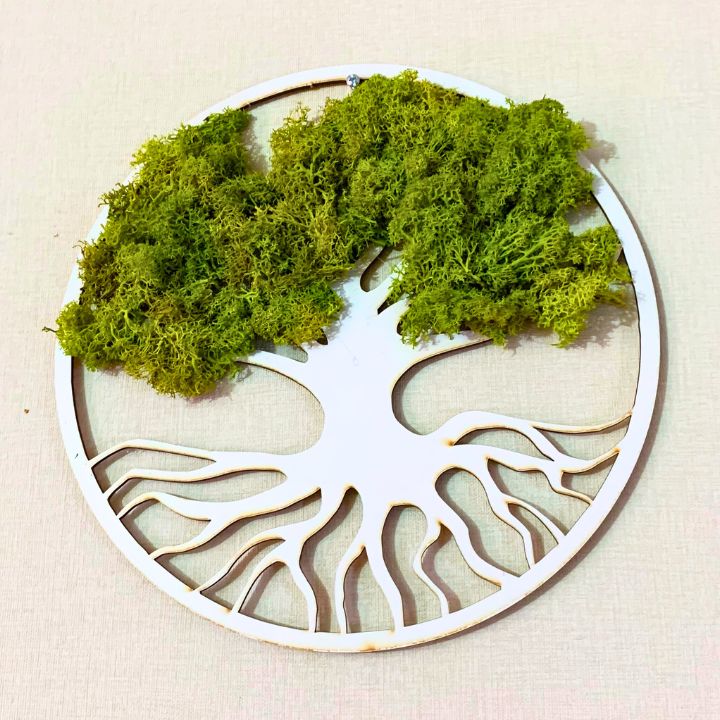 Eco Deco - Cuadro Árbol De La Vida Musgo Natural