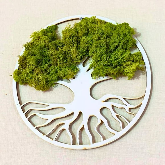 Cuadro árbol de la vida musgo natural