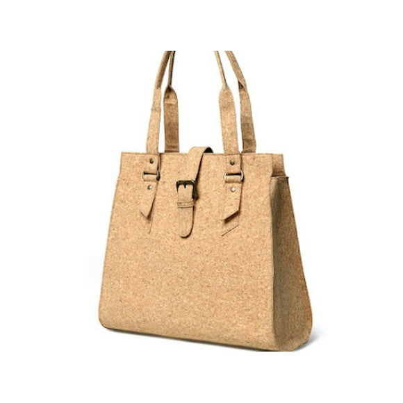 Bolso Sharo Weekender Lona y Cuero Marrón