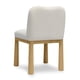 thumbnail image 3 of Silla de comedor TOV Furniture Tiara de terciopelo crema roble, 3 of 6