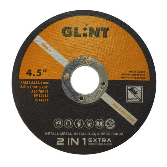 Disco De Corte Metal-inox Pack 10und Milimétrico (41/2X1,0mm)