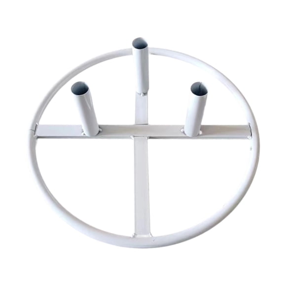 Flores de la base del soporte del poste de flores Flores que caen en el suelo Centros de mesa multipropósito de metal resistente para la decoración de blanco