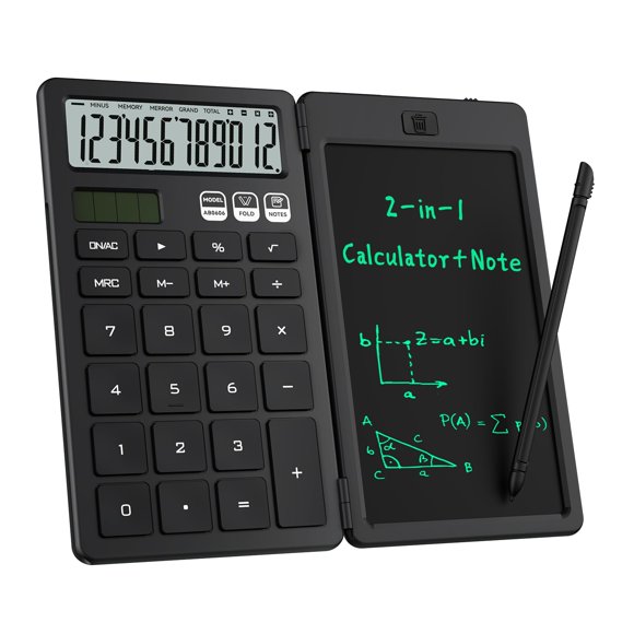 Calculadora ROATEE AB0606 con Bloc de Notas LCD Borrable
