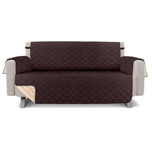 Funda De Sofá Utopia Bedding Reversible Para 3 Plazas, Color Chocolate