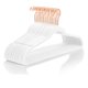 thumbnail image 1 of Perchas de terciopelo MIZGI Premium (paquete de 30), color blanco pesado, 1 of 9
